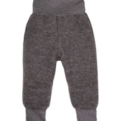 Wollwalk-Hose grau melange 86/92