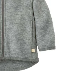 Wollwalk-Jacke "Zipp" grau 86/92