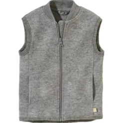 Wollwalk-Weste grau 122/128
