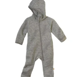 Wollwalk-Zippoverall grau 62/68