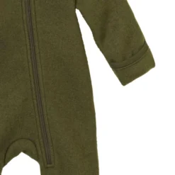 Wollwalk-Zippoverall oliv 110/116